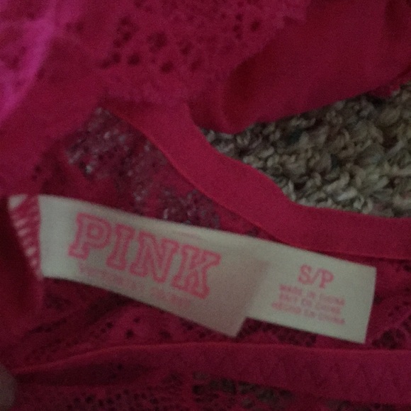NWOT PINK lace bralette size small magenta - Picture 2 of 2